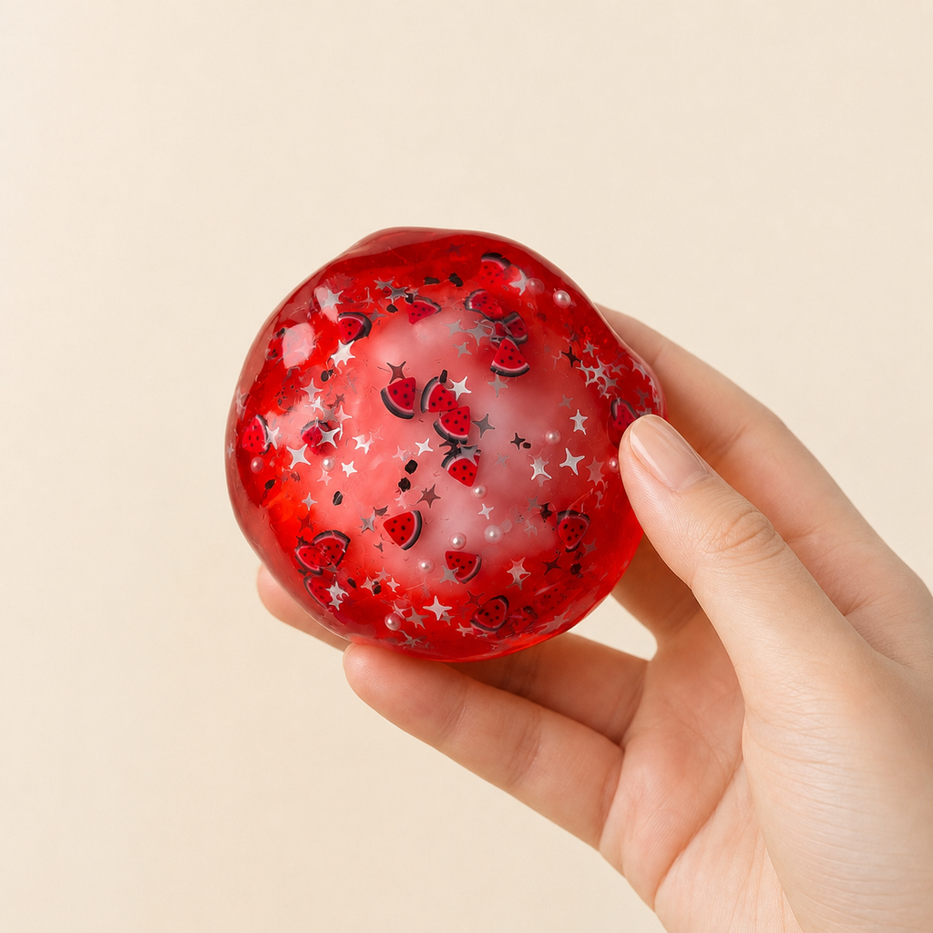 Squnny Watermelon Jelly Crunchy Squishy Ball - ASMR Stress Relief Toy