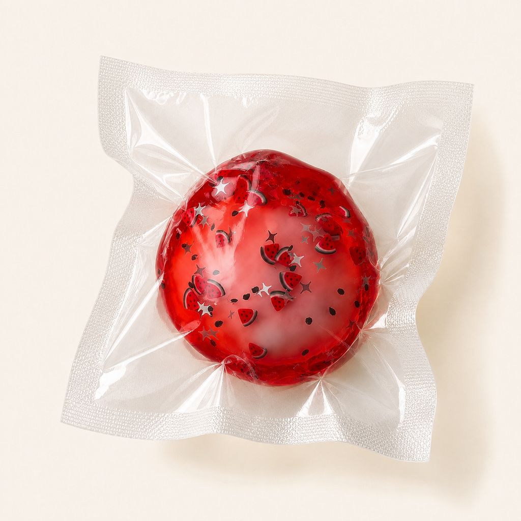 Squnny Watermelon Jelly Crunchy Squishy Ball - ASMR Stress Relief Toy