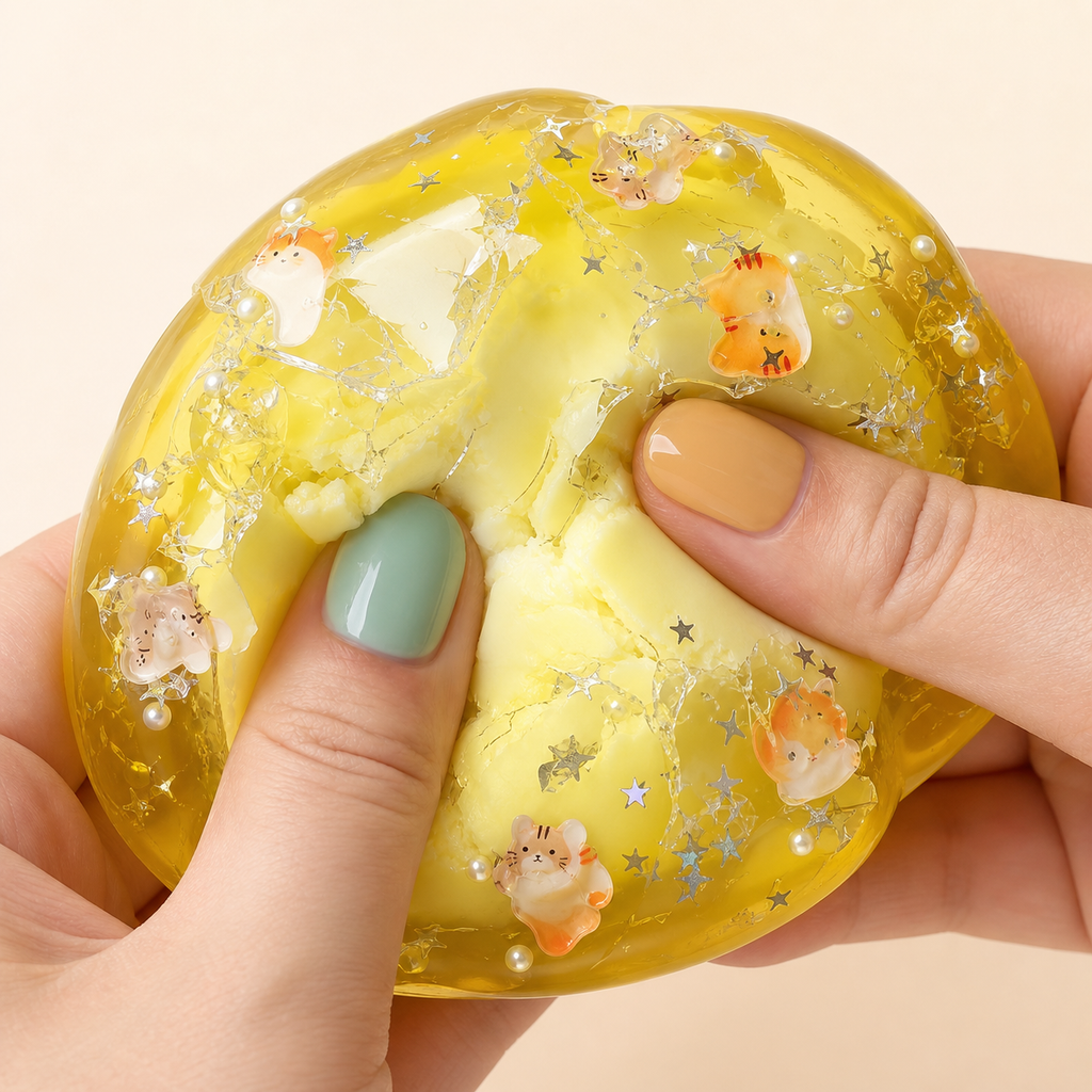 Squnny Cat Jelly Crunchy Squishy Ball - ASMR Stress Relief Toy