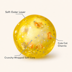 Squnny Cat Jelly Crunchy Squishy Ball - ASMR Stress Relief Toy
