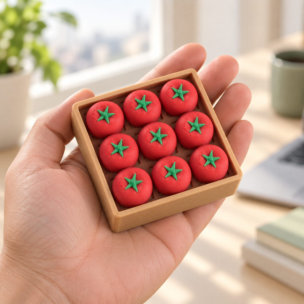 Squnny Tomato Tap 9-Key Fidget Toy