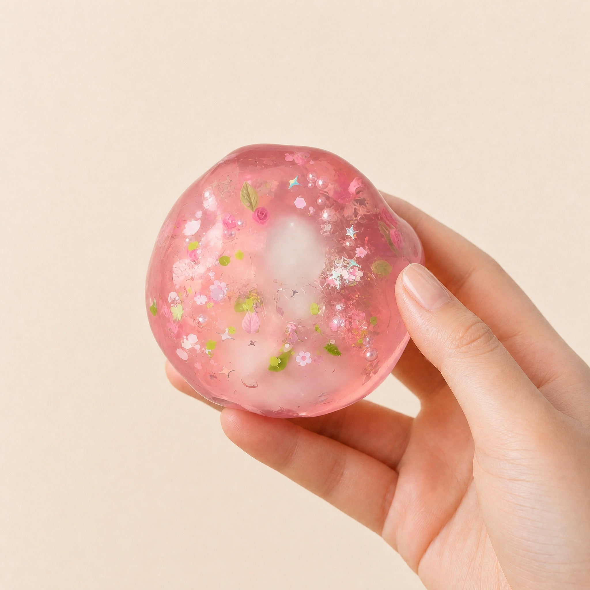Squnny Sakura Jelly Crunchy Squishy Ball - ASMR Stress Relief Toy