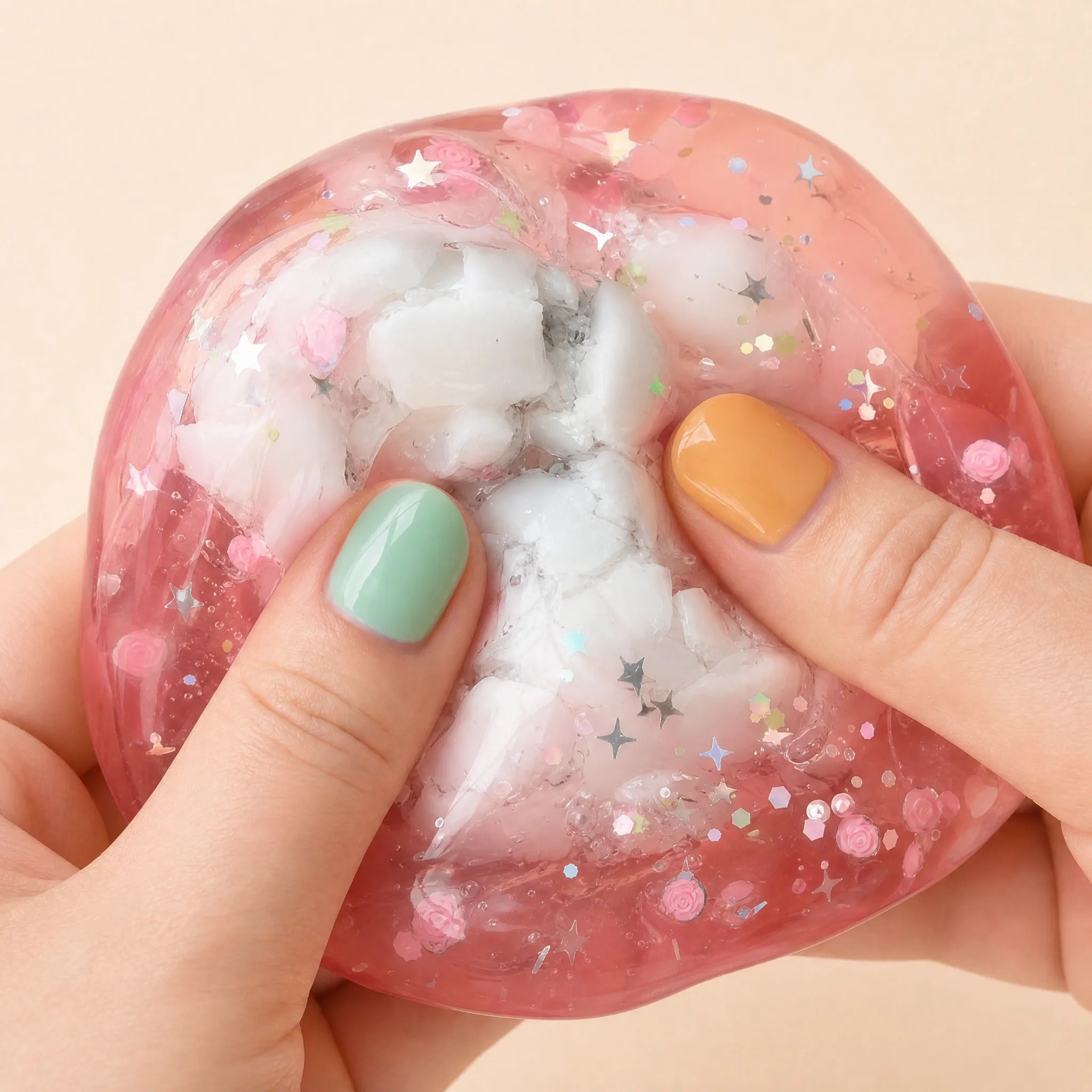 Squnny Sakura Jelly Crunchy Squishy Ball - ASMR Stress Relief Toy