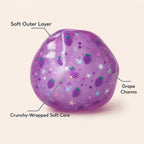 Squnny Grape Jelly Crunchy Squishy Ball - ASMR Stress Relief Toy