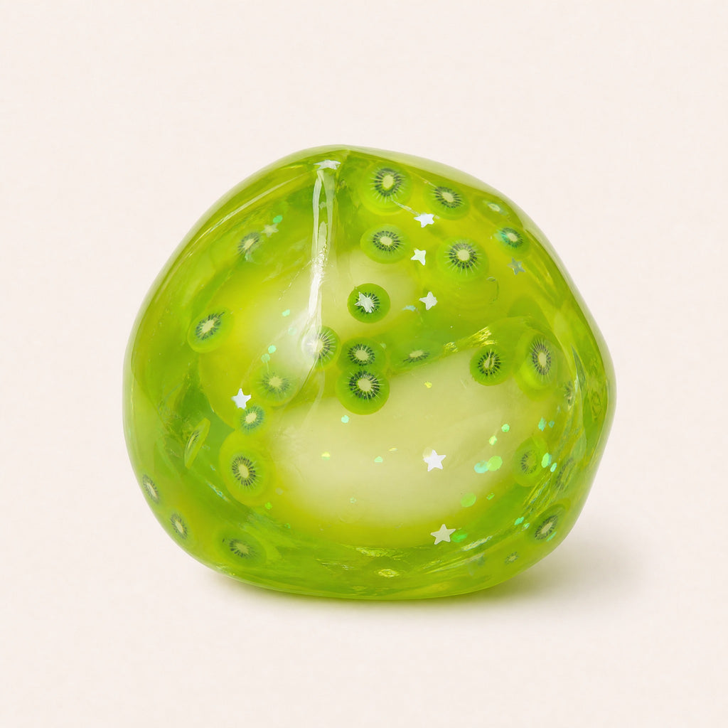 Squnny Kiwi Jelly Crunchy Squishy Ball - ASMR Stress Relief Toy